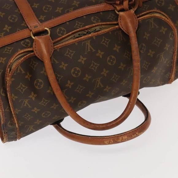 LOUIS VUITTON Monogram Sac Chassour 45 Boston Bag Vintage M41922 LV Auth am7259 - Picture 7 of 16